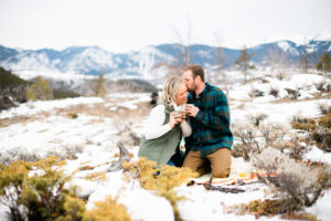 Rachael and Ryan Breckenridge Colorado Engagement Photography