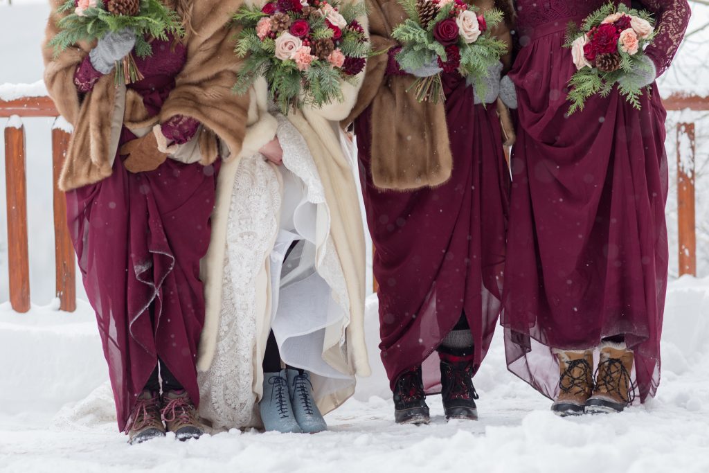 winter wedding details breckenridge