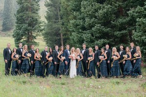 Large Wedding Party in Vail Colorado