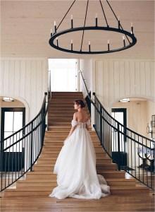 Staircase Bridal Portrait