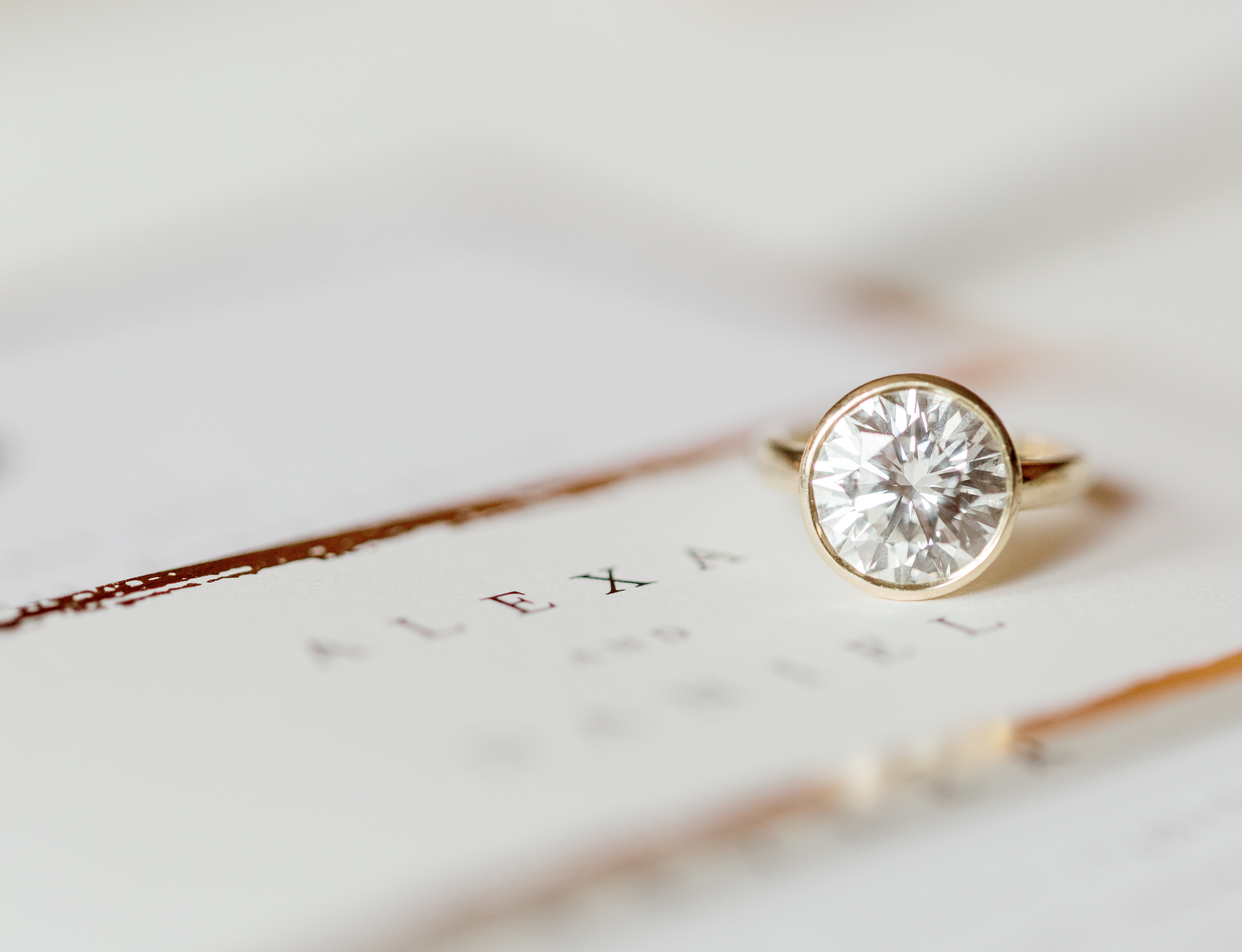 Beveled heirloom round diamond