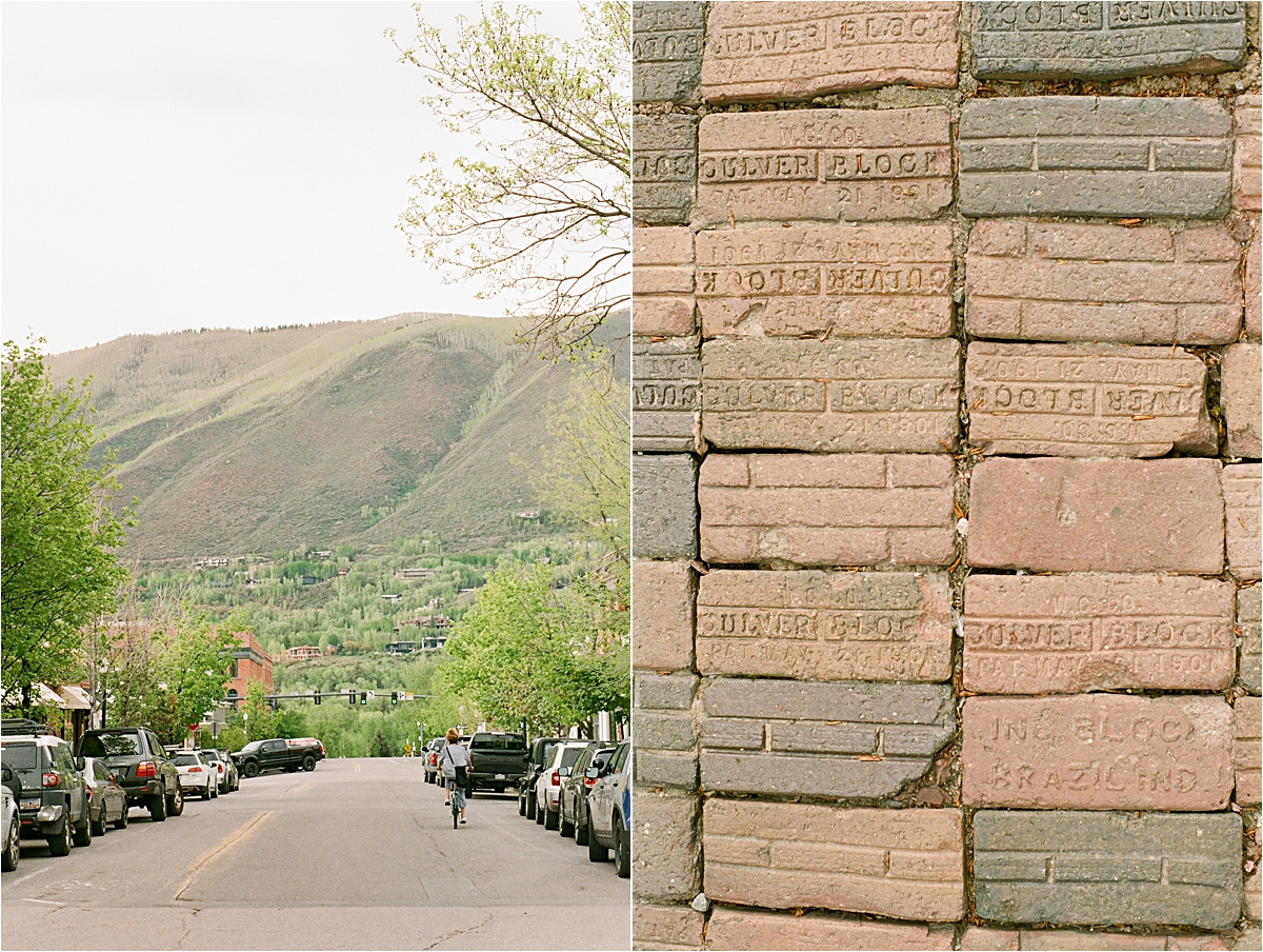 Antique Brick Pavers in Downtown Aspen