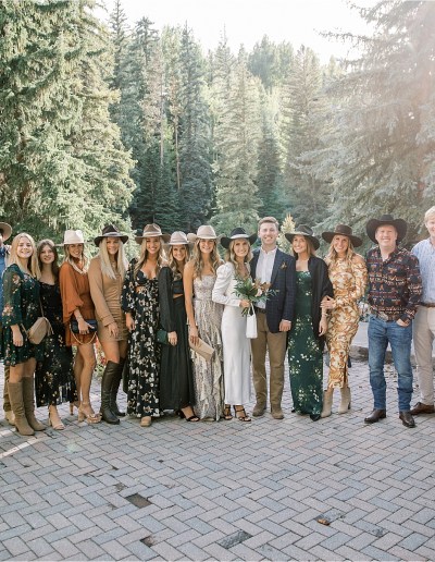 Vail Wedding, Four Seasons Vail Wedding, Charleston Couple, The Slope Room, Gravity Haus, Vail Interfaith Chapel, Kemosabe Wedding, Kemosabe Hats on Bridal Party, Western Chic Themed Welcome Party, Colorado Western Chic, Rehearsal dinner, Western wedding
