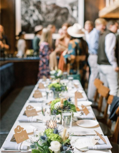 rehearsal dinner at gravity haus slope room vail colorado