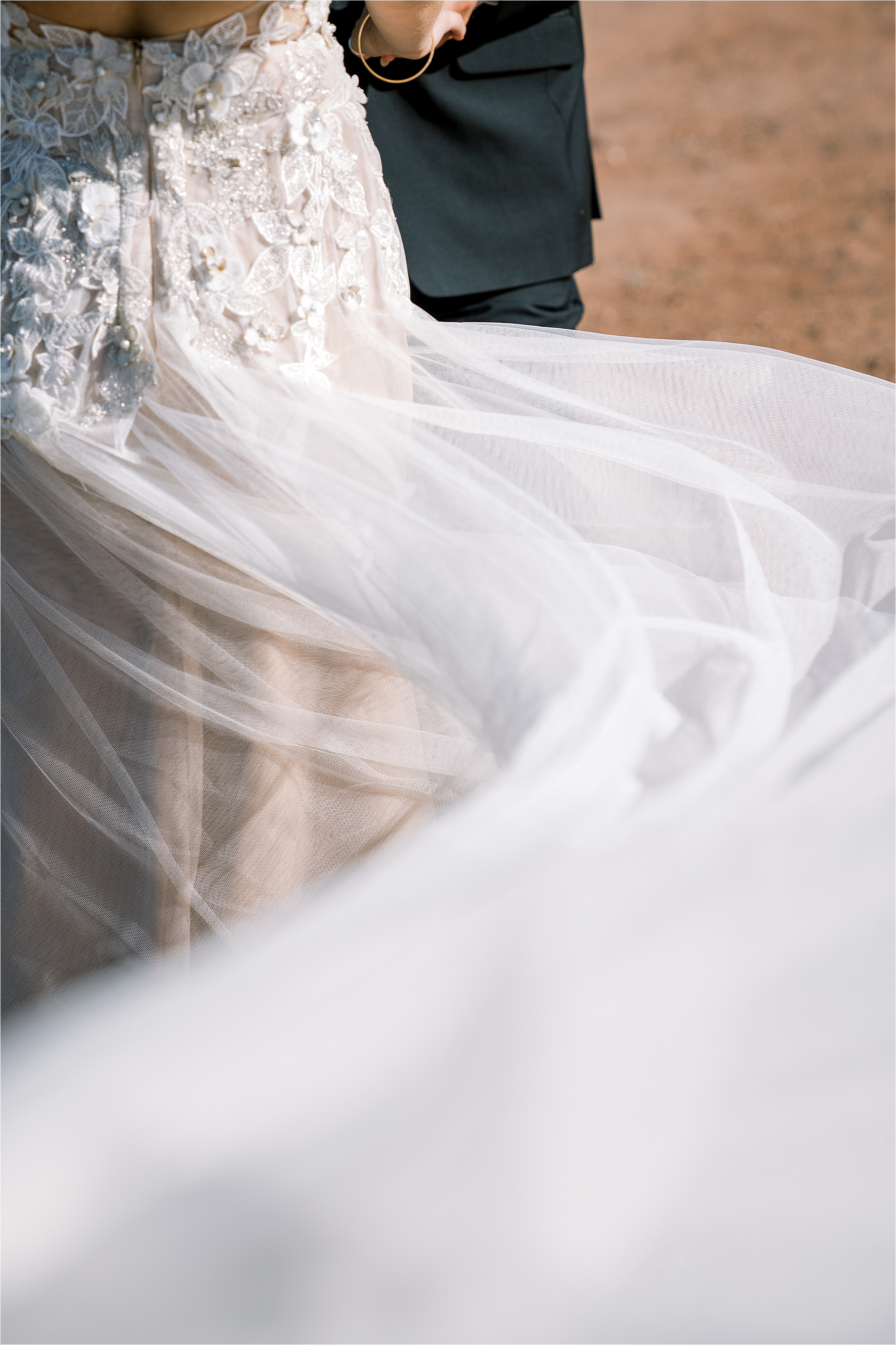Staircase Bridal Portrait