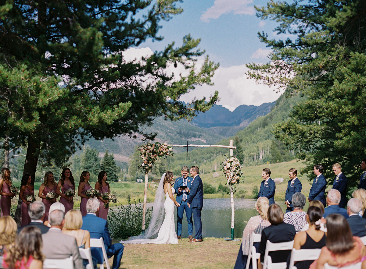 Vail Wedding Island Summer Ceremony