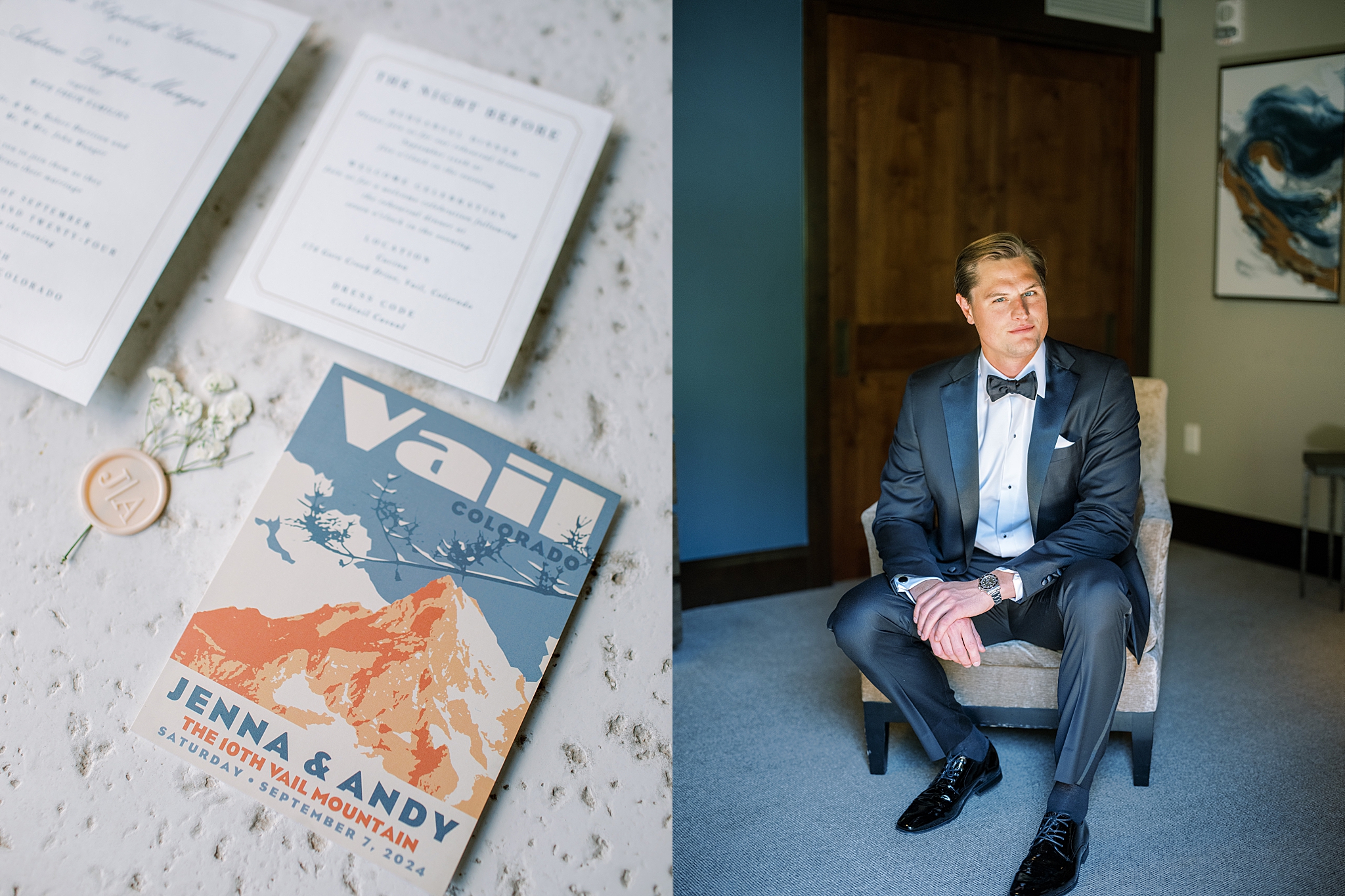 Vail Mountain Wedding Save the Date 
